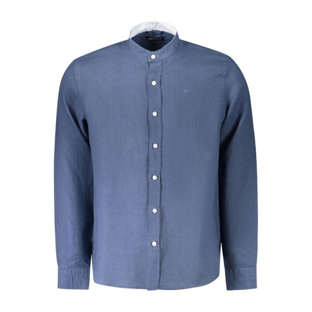 North Sails Blu Linen Men Men's Shirt